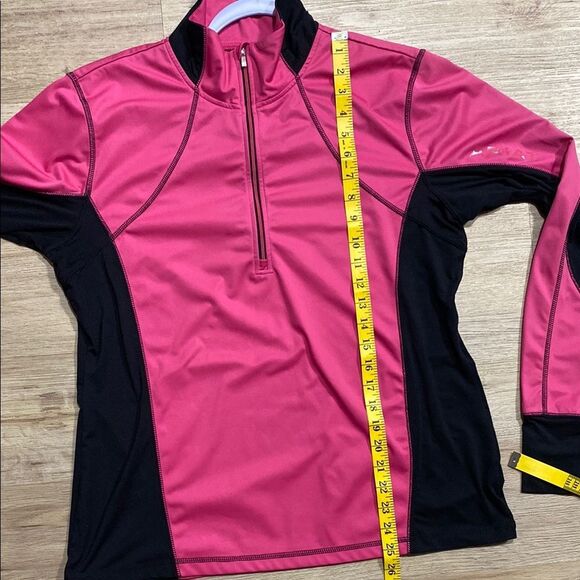 AriatTEK Bryce Cold Series Quarter-Zip Pullover – Pink & Black | Size Large - Picture 12 of 14